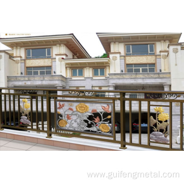 Aluminium exterior patio railing